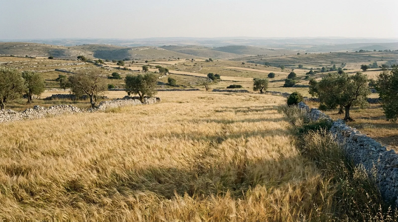 L'altopiano della Murgia, tra Barletta e Altamura