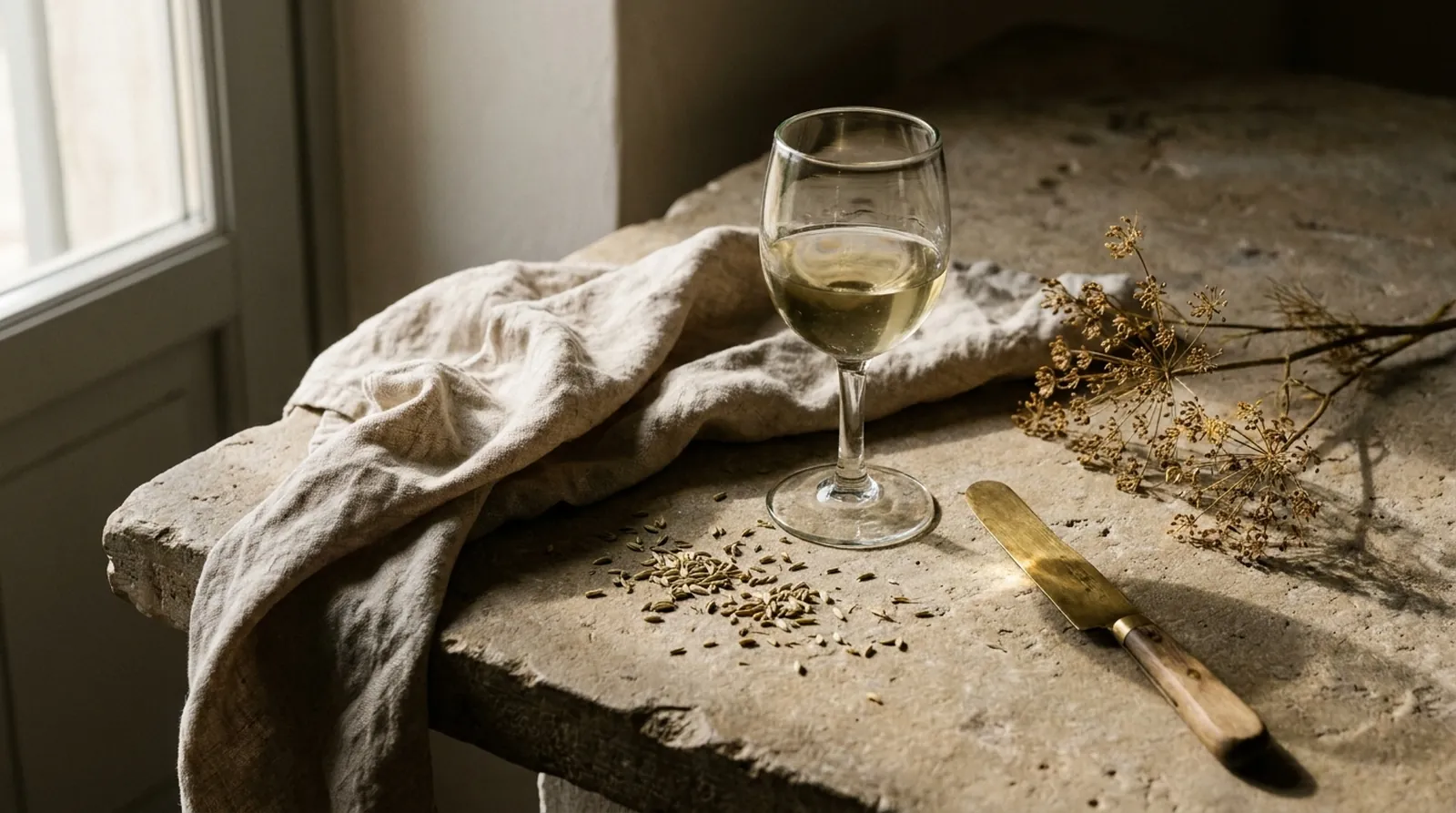 Weißwein und Fenchelsamen, die Zutaten von jeher